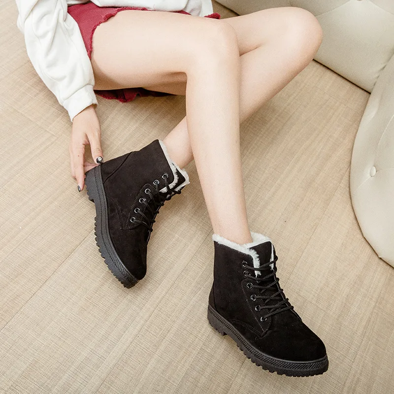 

Hot Selling 1 Pair Women Lady Snow Boots Warm Shoes Anti-slip Breathable for Outdoor Winter -B5