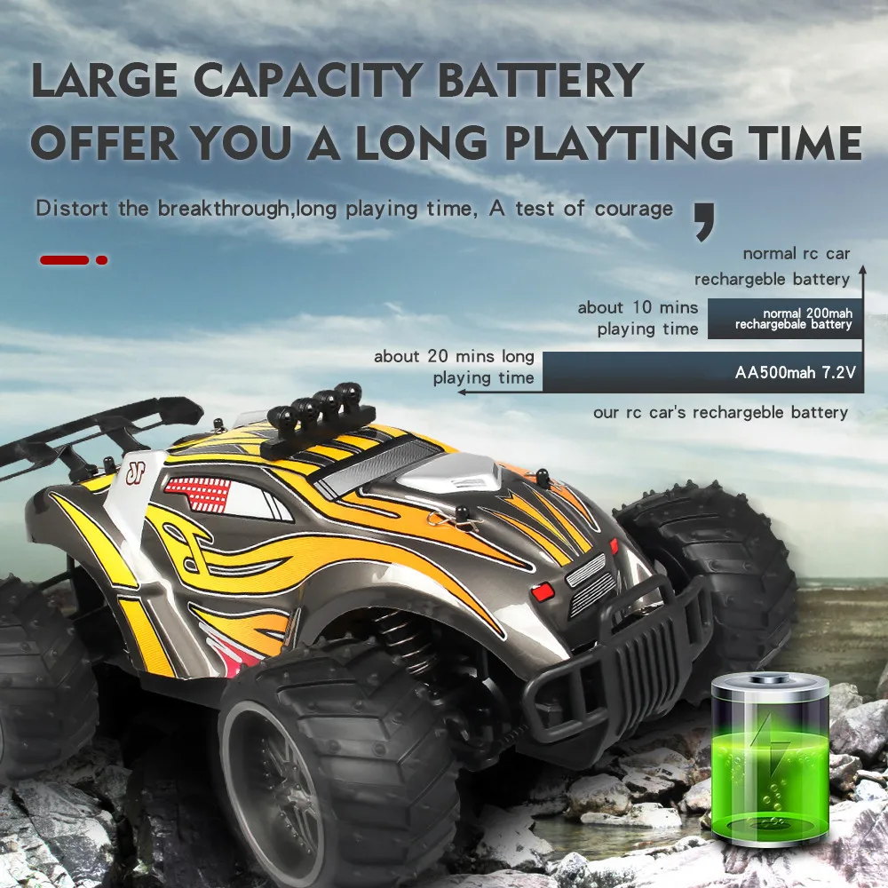 

X Power s-008 1:16 25km/h 2.4G RC Car 4WD Double Battery High Power Racing Truck #F