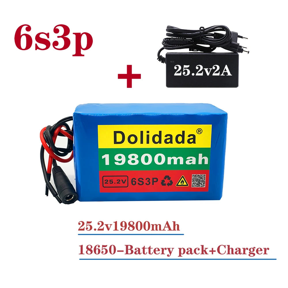 2021 Новый 6s3p 24 V 18650 литий-ионный аккумулятор 25 2 19800 MAH E-bike