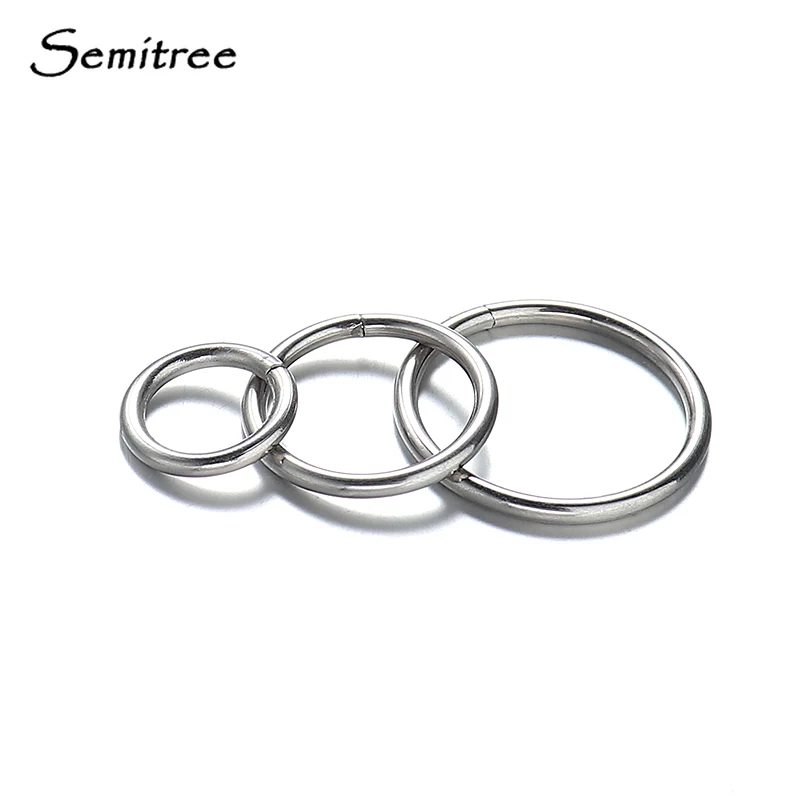 Semitree 20 шт. круглые подвески из нержавеющей стали ожерелье кулон для DIY Ювелирные