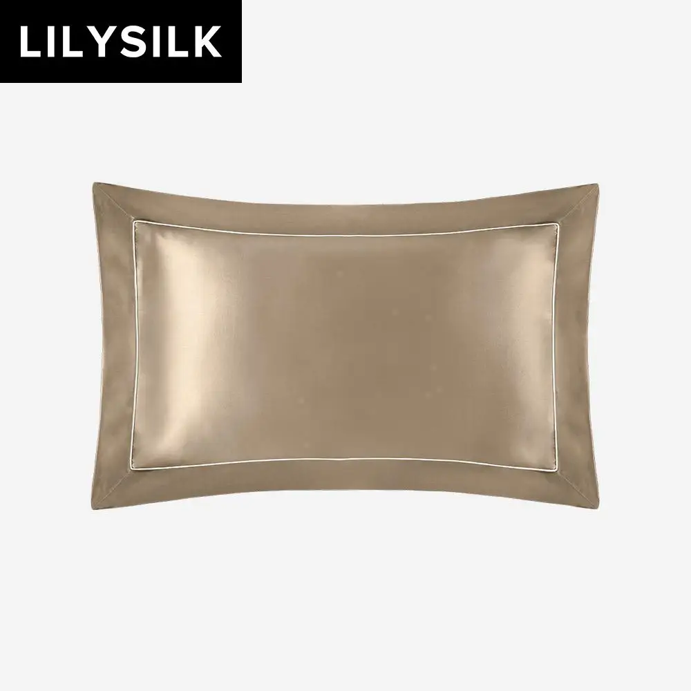 Шелковая наволочка LilySilk конверт из ткани Оксфорд 19 мм изящный контрастный контур