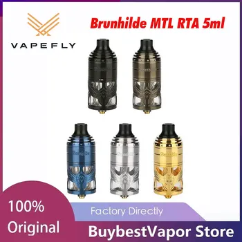 

Vapefly Brunhilde MTL RTA Tank 5ml E Cigarette Atomizer Vape single coil build 6 levels airflow control Vape Vaporizer vs Zeus X