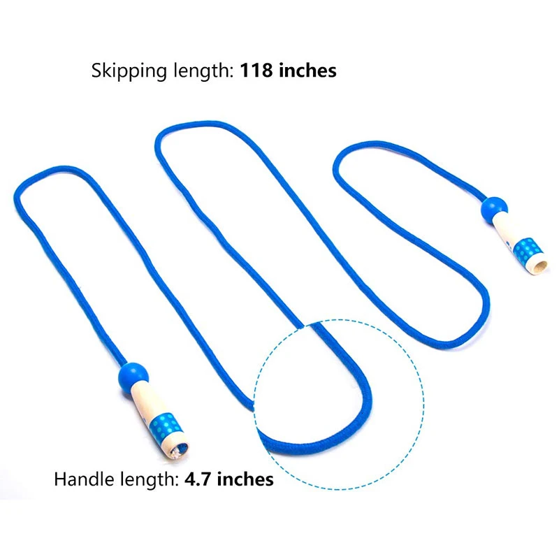 Детские скакалки регулируемый деревянный ручной тканый хлопок длиной 3 м для девочек и мальчиков детские упражнения школьные игры для активного отдыха