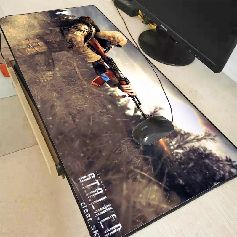 Large Gaming Mouse Pad XXL Lock Edge Mouse Pad Large Mousepad for Desk Black Extended Mat 900*400mm