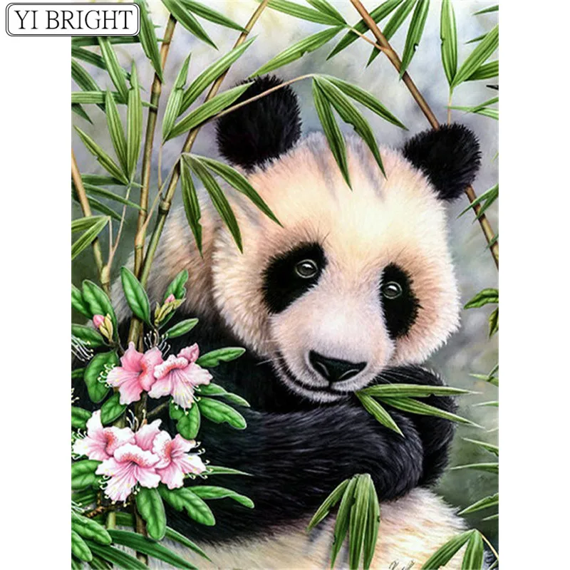 5D DIY Doamond Painting Bear Handmade Gift Picture Of Rhinestones Full Square Animal Diamond Embroidery Sale Home Decor | Дом и сад