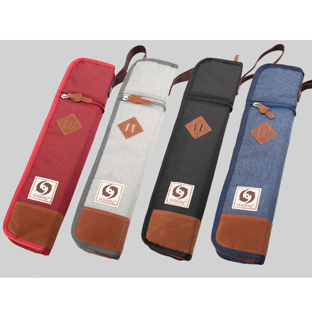 Cotton Padded Drumstick Bag Soft Carrying Case For Sticks Mallets