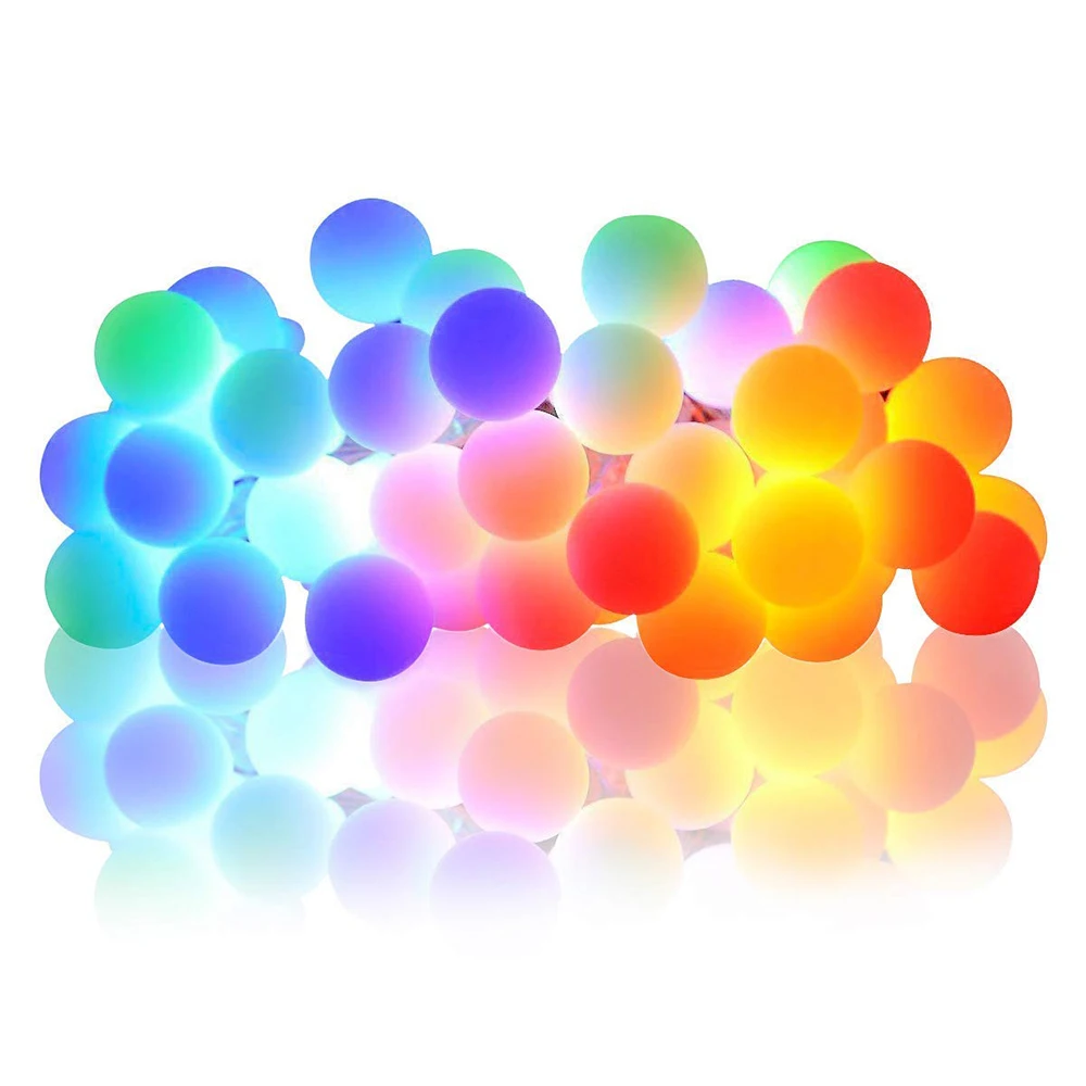 100 светодиодов Глобус светильник 8 режимов RGB запоминающийся светильник на батарейках USB 2 в 1 струнный светильник s наружные декоративные фонари JQ