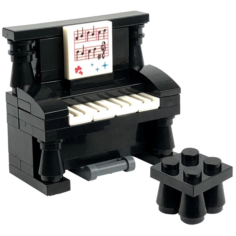 

Legoing Piano with Desk City Series Toys Creator Kids Creative Block Birthday Model Bricks Parts MOC DIY Legoings Cities Kit Set