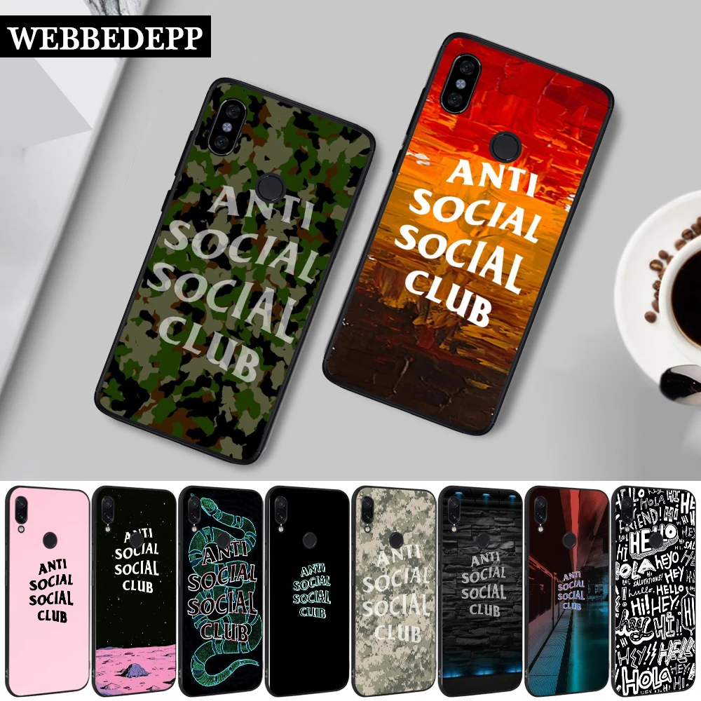 20W Cool Anti Social Luxury Silicone Case for Xiaomi Redmi 4A 4X 5A 5 Plus S2 6 6A 7 7A 8A K20 Pro Go | Мобильные телефоны и