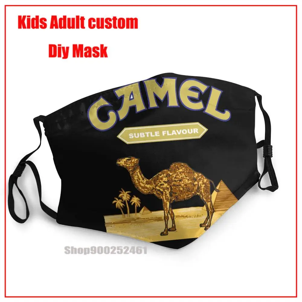 Camel Logo DIY маска для лица модная моющаяся многоразовая взрослых pm2.5 забавная с