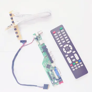 

For CLAA101WA01/A VGA+HDMI+AV+USB+RF T.V56 screen controller drive board 10.1"1366*768 notebook PC panel LVDS 40Pin WLED DIY kit