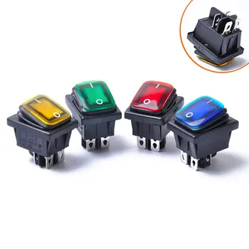 

Car Heavy Duty 4 Pin Four-legged Sealed Waterproof Auto Boat Marine Rocker Switch Combination with LED