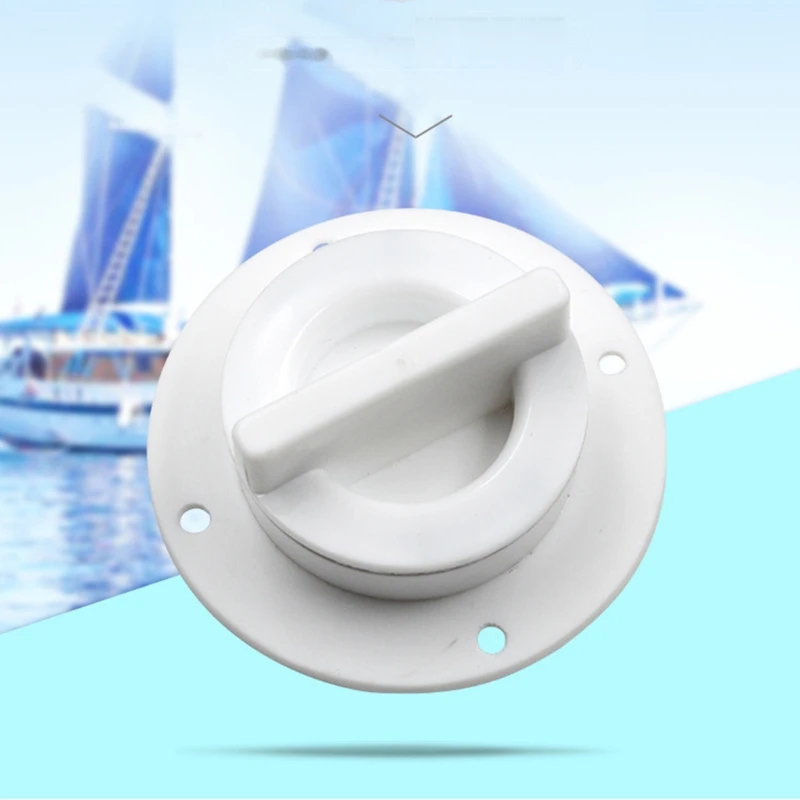 

Boat Transom Bung Hole Drainage Plastic Marine Drainage Water Plug Lid Compatible with 6cm Inner Diameter Holes