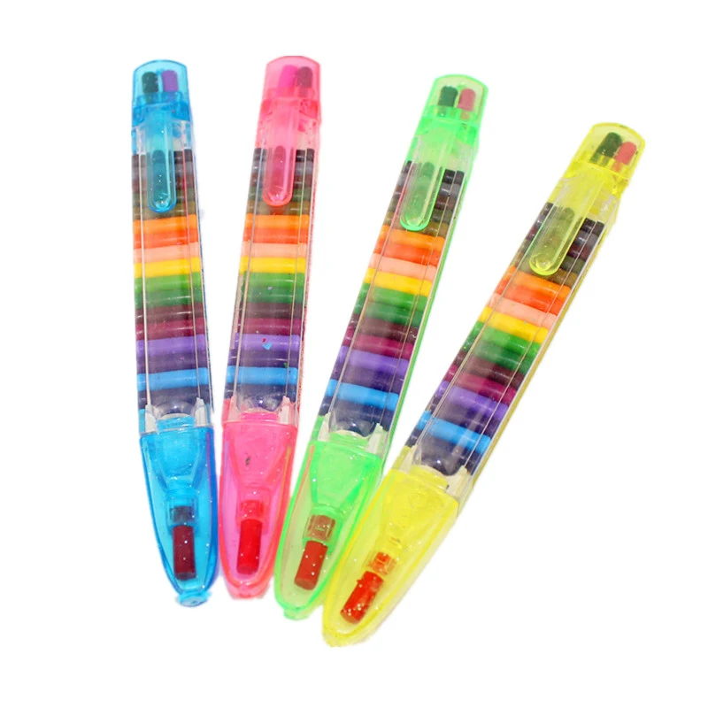 Oil Pastels 1piece Многофункциональный настольный держатель для ручек с 4 Сетками, коробка для хранения для офиса и школы, прозрачная черно-белая пластиковая коробка, настольная подставка для ручек - Цвет: Oil Pastels 1piece