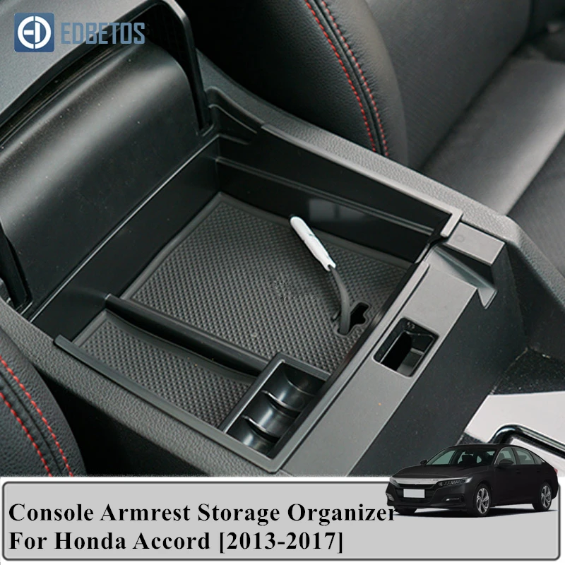 

Auto Car Accessories Interior Storage For Honda Accord 2013 2014 2015 2016 2017 Center Console Organizer Insert Materials Tray