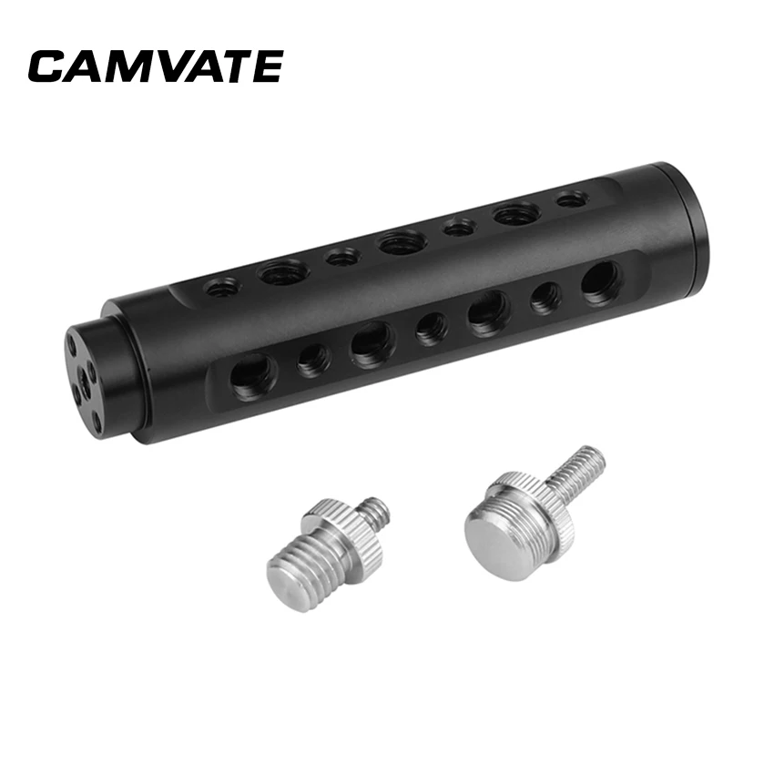 CAMVATE алюминиевая ручка с резьбой 5/8 дюйма и M12 винтовой конвертер для DSLR камеры аксессуары C2300|Аксессуары