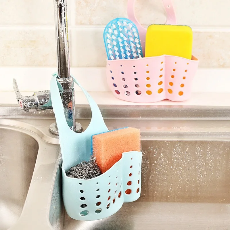 

Kitchenware Tap Sponge Draining Shelf Stud Sink Hanging Storage Bag Kitchen Shelves Currently Available
