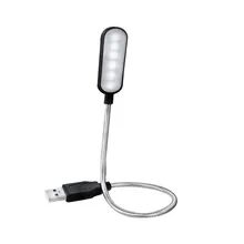 Banco de potência portátil computador portátil portátil usb led mini livro luz leitura lâmpada mesa flexível 6leds usb lâmpada