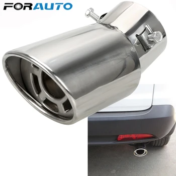 

FORAUTO 1PCS Stainless Steel Car Exhaust Muffler Tail Muffler Universal Round Car Exhaust Tail Pipe Car Accessories