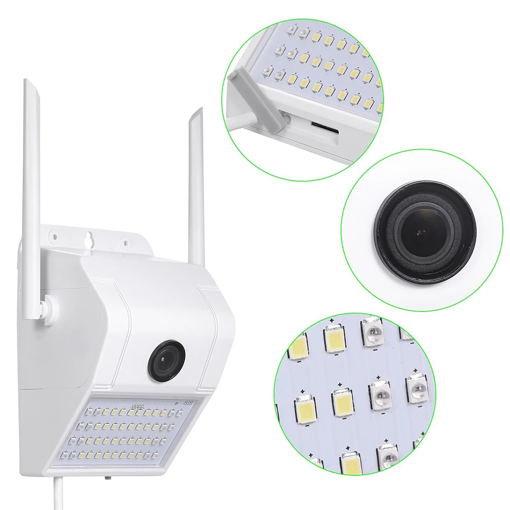 1080P беспроводная WiFi IP камера 2MP настенная лампа безопасности наружная
