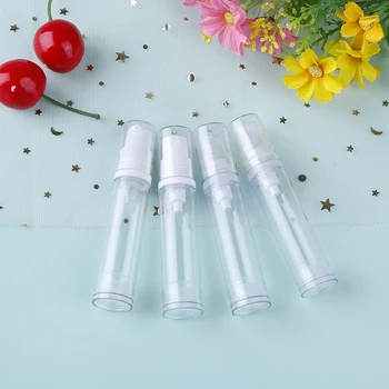 

2pcs 5/10/15ml Travelling Cosmetic Packaging Empty Airless Pump Plastic Bottles Vacuum Pressure Emulsion Bottle