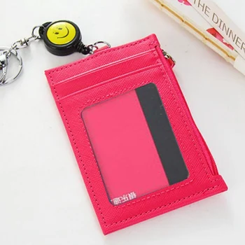 

Women Men Leather Coin Purse Key Wallet New Fashion Zipper Mini Handbag Card Holders Short Small Purse