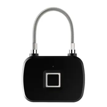 

Anytek Smart Keyless Fingerprint Lock Zinc Alloy Anti Theft Security Padlock USB Rechargeable Luggage Case Cabinet Lock