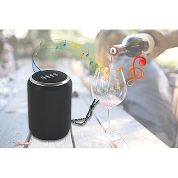 

Booms Bass-L3 Mini Portable Bluetooth Speaker Wireless Column Hands Free Phone Loudspeaker Tf USB Fm Aux Mic Bass Black