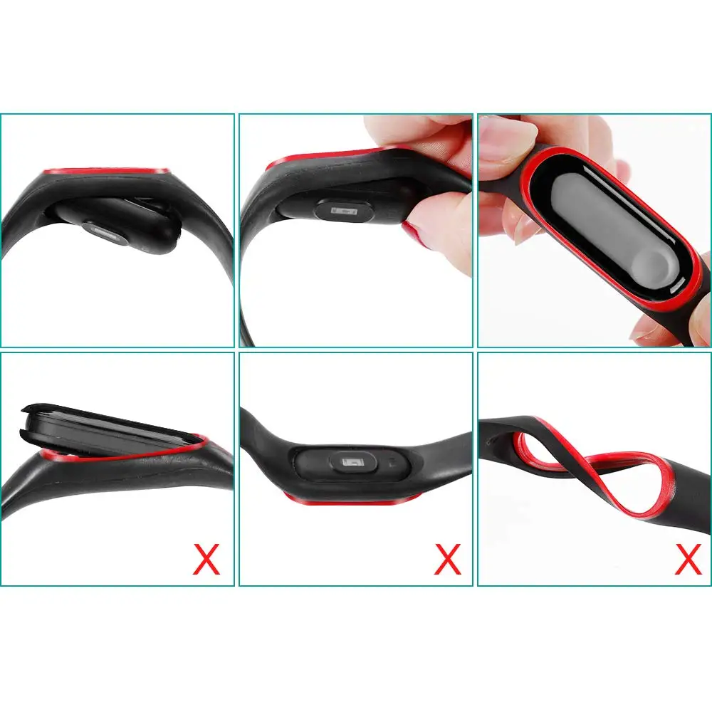 Rovtop силиконовый ремешок для Xiaomi mi 3 браслет ремешок для mi Band 3 ремешок для mi Band 3 сменные ремни