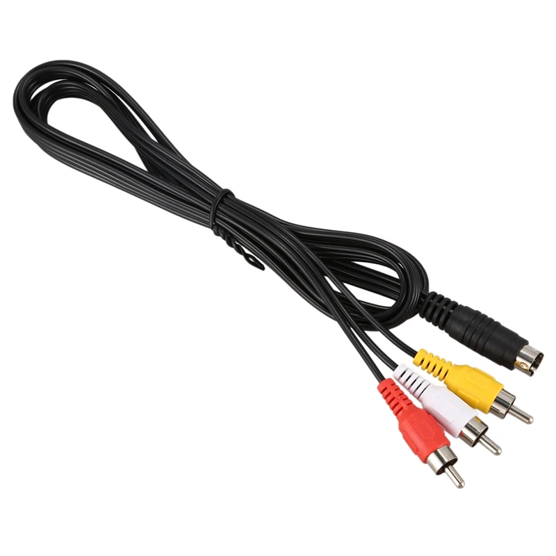 1,5 M 4.9ft 3 RCA штекер 4 Pin S-Video Мужской ТВ PC кабель преобразования