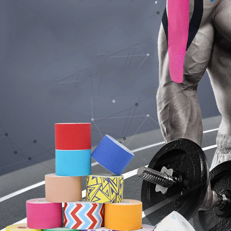 5cm X 5m Kinesiology Tape Roll Cotton Elastic Adhesive Muscle Bandage Strain Injury Support Neuromuscular Sport Physio Tape