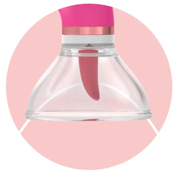 OLO Tongue Licking Vibrator Sex Toys for Woman Vacuum Cup Pump Inhale Labia Breast Inhale Enlarge Massage Sucker Pump Vibrator 4