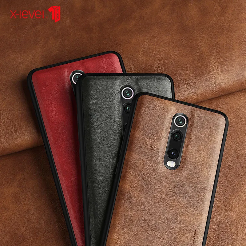 X-LEVEL Earl Series For XIAOMI RM K20/20PRO MI9TPRO/MI9T case Leather Case Original Soft Silicone Edge Back Phone Cover shell | Мобильные