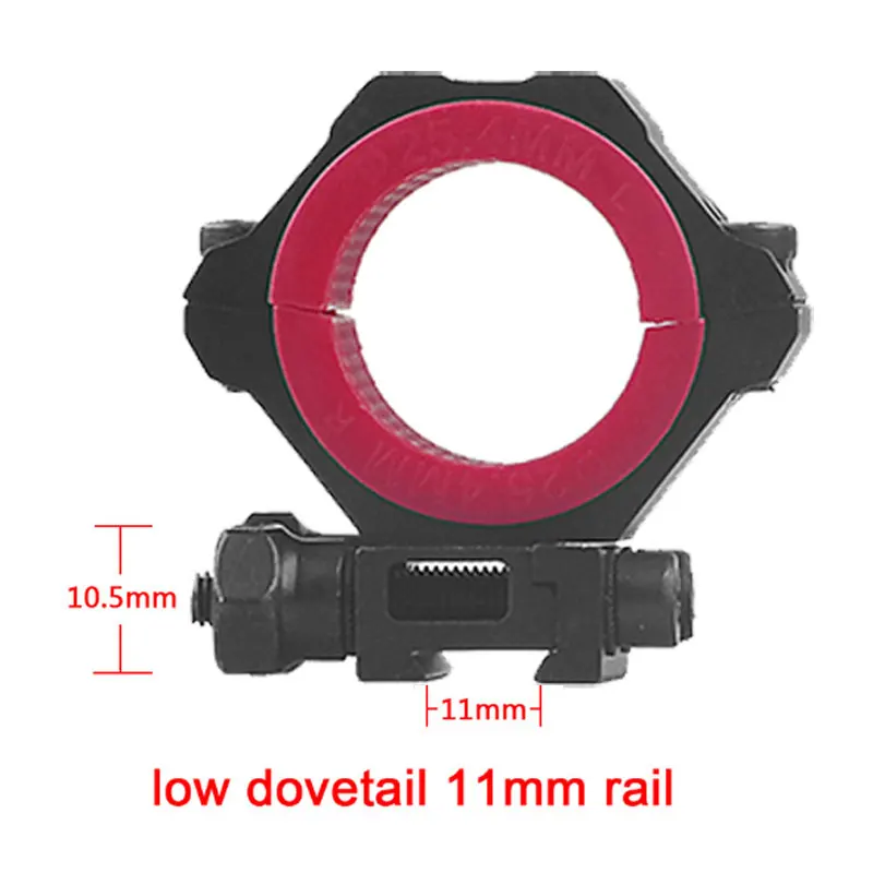 Low Dovetail 11mm Открытие крепления мульти-диаметр 25,4/30/34 мм Охота держатель кольца 11 мм ласточкин хвост 20 мм с креплением для стрельбы из областей кольца - Цвет: Low Dovetail 11mm