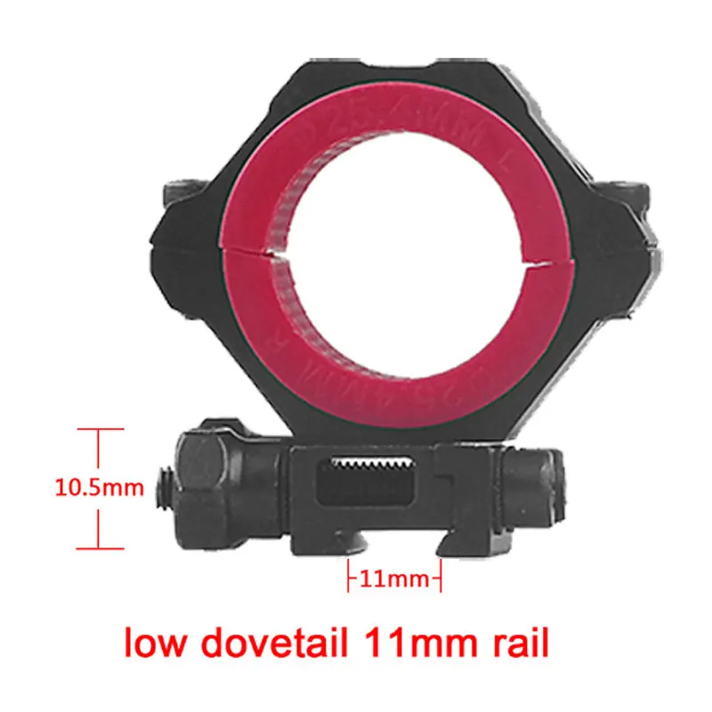 Открытие крепления мульти-диаметр 25,4/30/34 мм Охота держатель кольца 11 мм ласточкин хвост 20 мм с креплением для стрельбы из областей кольца - Цвет: Low Dovetail 11mm