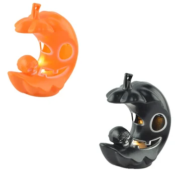 

Creative Halloween Pumpkin Skull Small Sitting Light LED Night Light Atmosphere Light Decoration Pumpkin Moon Light Party
