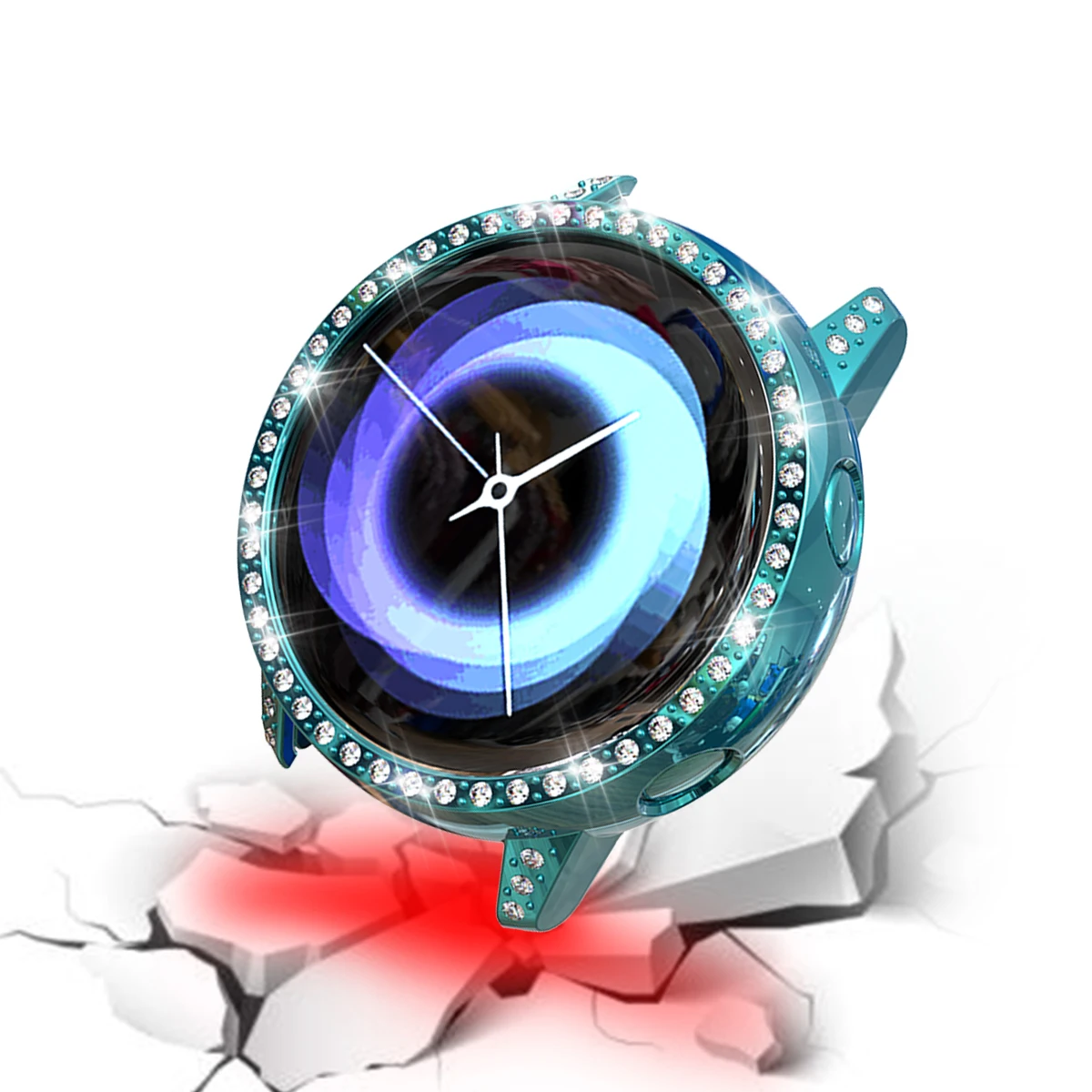 Алмазный чехол для часов samsung galaxy watch active/SM R500 чехол бампер Красочный прозрачный ТПУ защитный чехол