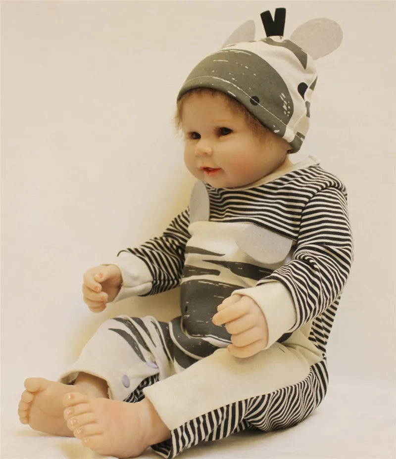 20 дюймов, кукла для новорожденного мальчика, полностью силиконовая, Inteiro Bebe Reborn Menino, кукла, может быть купана, Boneca Reborn Menino Brinquedos