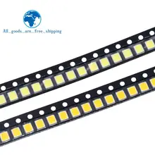 100 шт 0,2 W SMD 2835 Светодиодный светильник шарик 20-25lm белый/теплый белый SMD СВЕТОДИОДНЫЙ бусины светодиодный чип DC3.0-3.6V для всех видов светодиодный светильник