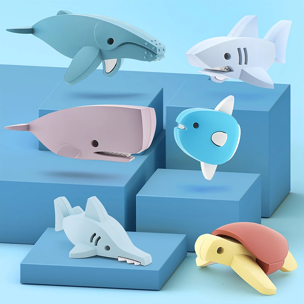 Halftoys 子供向けの海洋動物 サメ クジラ ウミガメ 3d磁気モデル 建設キット Diyおもちゃのパズル モデル構築キット Aliexpress