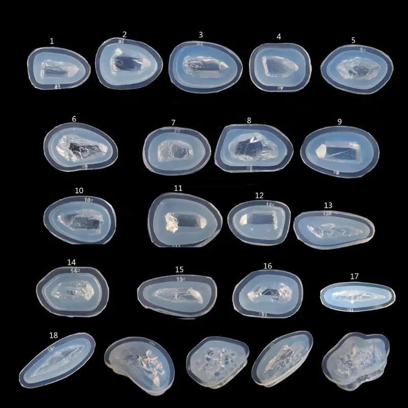 

Natural Druzy Stone Quartz Rock Cluster Epoxy Resin Mold Jewelry Making Tools