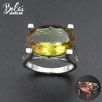 

Bolai Oval 18*13mm Sultanit Ring 925 Sterling Silver Color Change Nano Diaspore Multi-color Gemstone Fine Jewelry Women's 11.11