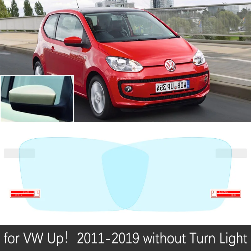 Для Volkswagen VW Up! Вверх e-Up! 2011~ полное покрытие зеркало заднего вида непромокаемая противотуманная пленка чистые автомобильные аксессуары - Название цвета: Up No Turn Light