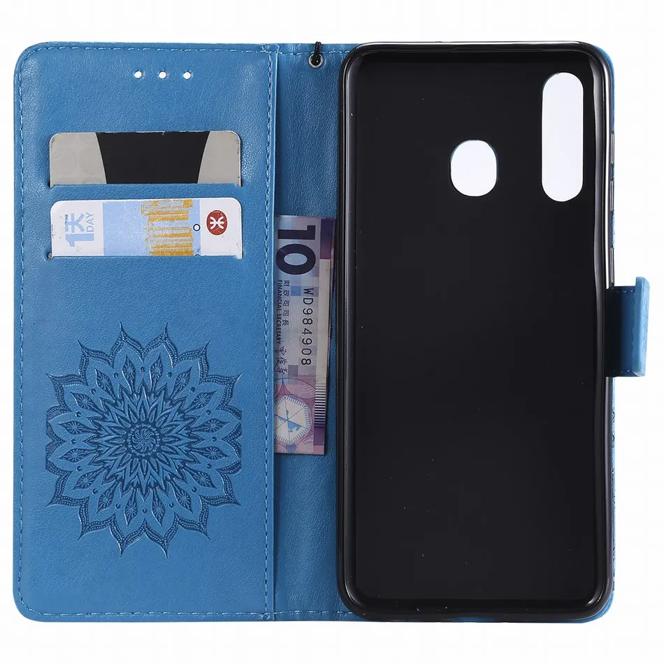 Чехлы-книжки с подсолнухами для Huawei Honor 8A 9 10 Lite V20 P30 Pro P Smart 2018 Y6 Y7 2019 Nova 4 4e