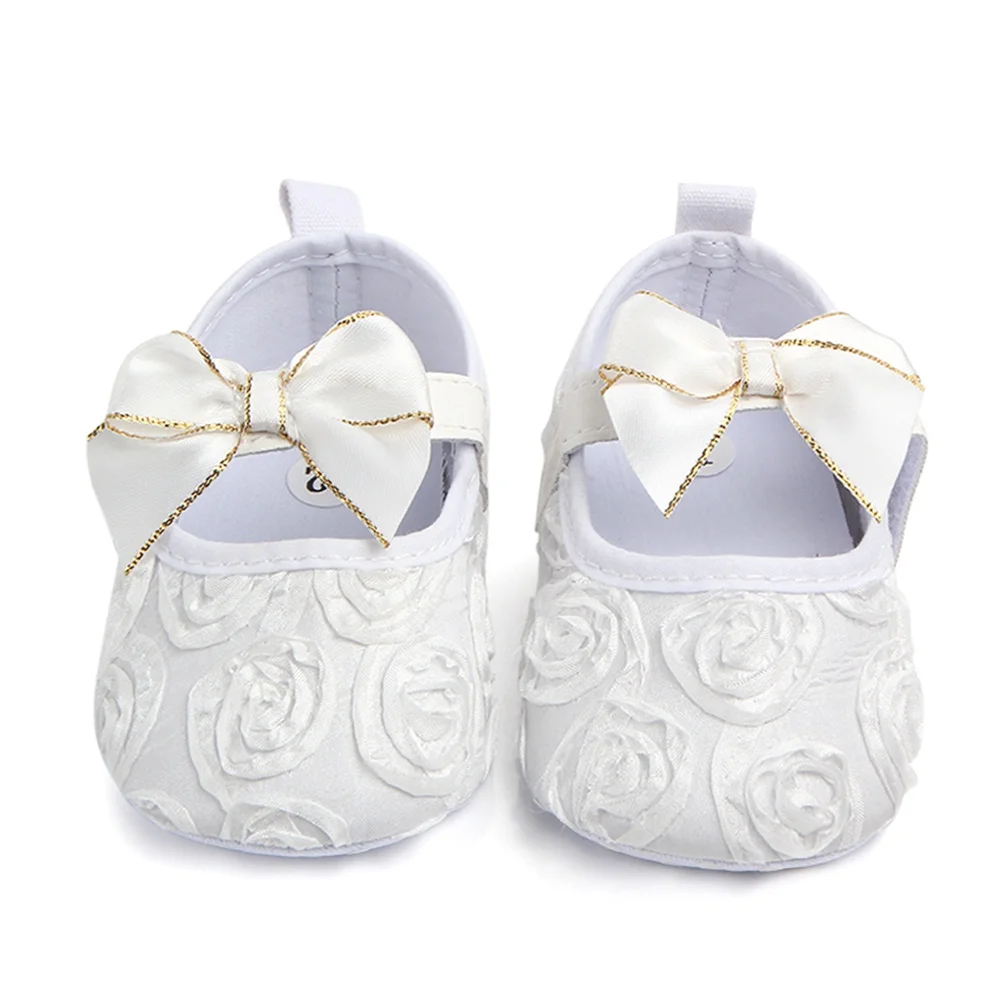 Новорожденный ребенок сладкая девочка цветок круглая резинка новорожденный прогулочная мягкая обувь головной убор - Цвет: Белый