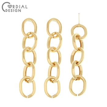 

Cordial Design 40Pcs 13*70MM Jewelry Accessories/Earrings Stud/Chain Shape/DIY Making/Hand Made/Jewelry Findings & Components