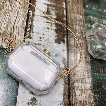 

Perfume bottle Silicone Case For airpods Pro case Earphone protective cover Bluetooth Wireless Earphone shell Charging Box coque