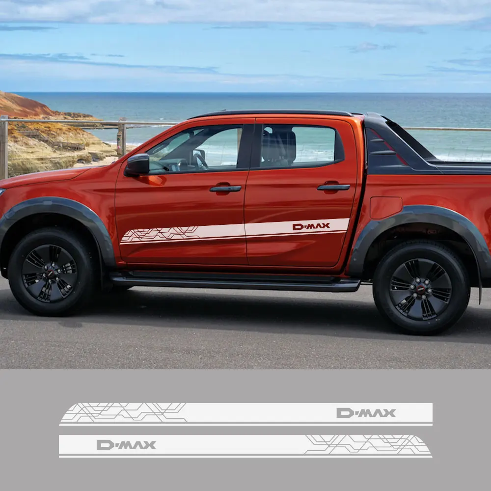 Pickup Tür Side Stripes Aufkleber Für Isuzu Dmax D Max Lkw Körper Vinyl  Benutzerdefinierte Decor Abdeckung Auto Aufkleber Auto Tuning zubehör -  AliExpress