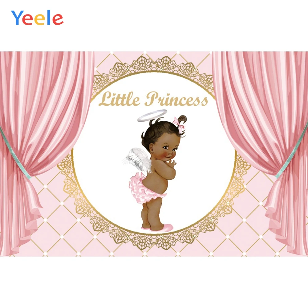 

Yeele Little Princess Baby Shower Kid Birthday Party Decoration Photographic Backgrounds Photography Backdrops For Photo Studio