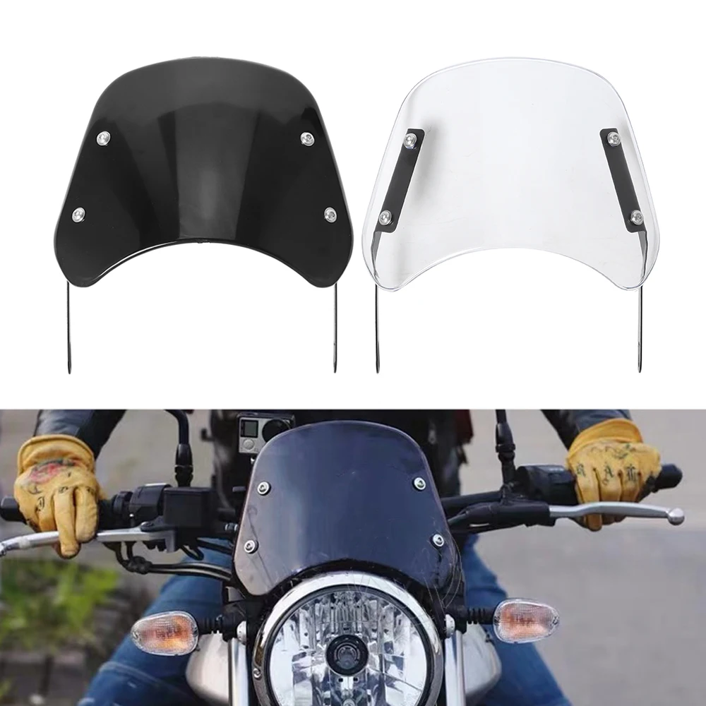 MotorcycleWindshieldWindDeflectorWindscreenUniversalforHarley